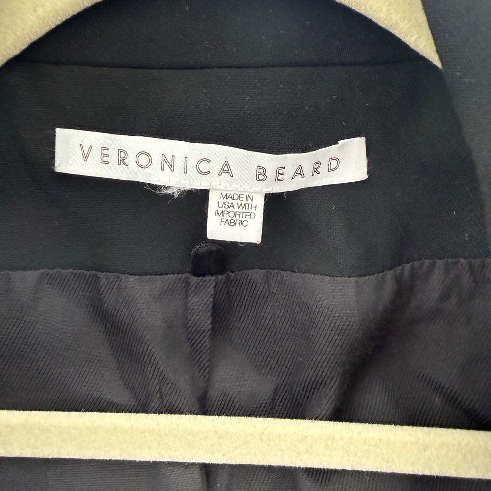 Veronica Beard Black Blazer Miller Dickey jacket with Gold Buttons - Picture 3 of 9